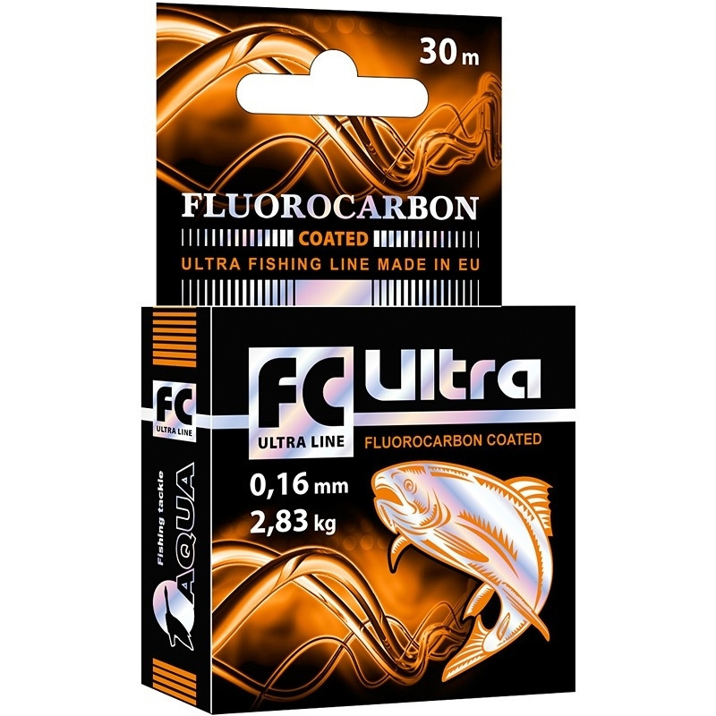 Леска Aqua FC Ultra Fluorocarbon Coated 0.22 30м #1