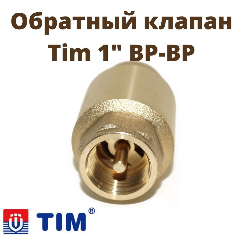 TIM / Обратный клапан с латунным штоком 1