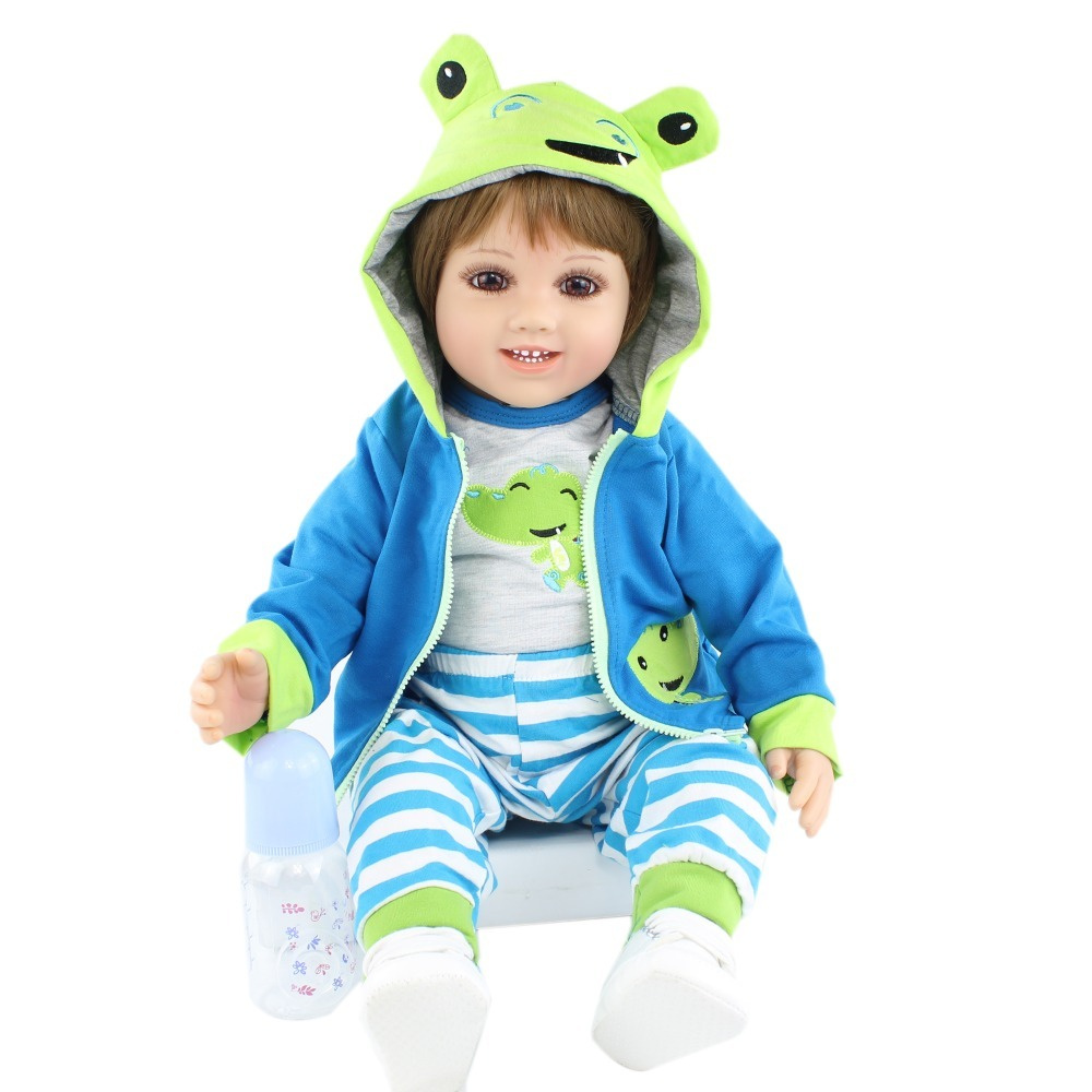 Мягкая силиконовая кукла реборн мальчик 60 см. - купить с доставкой по ...