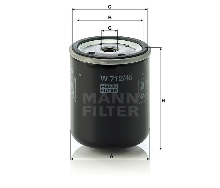 MANN W712/45 Масляный фильтр