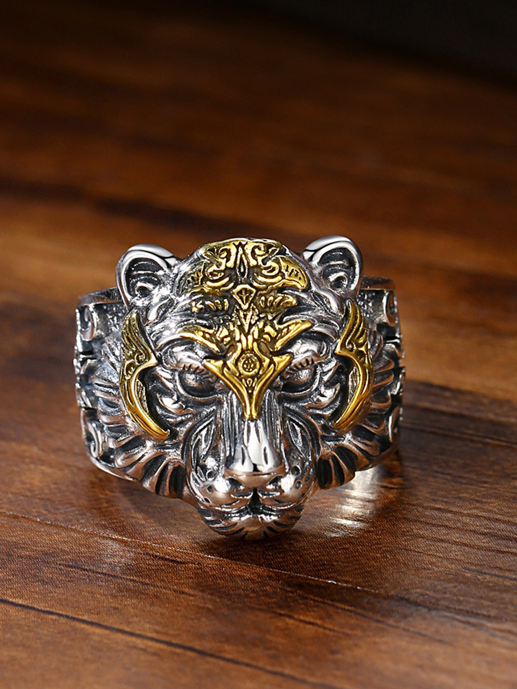 Кольцо с тигром