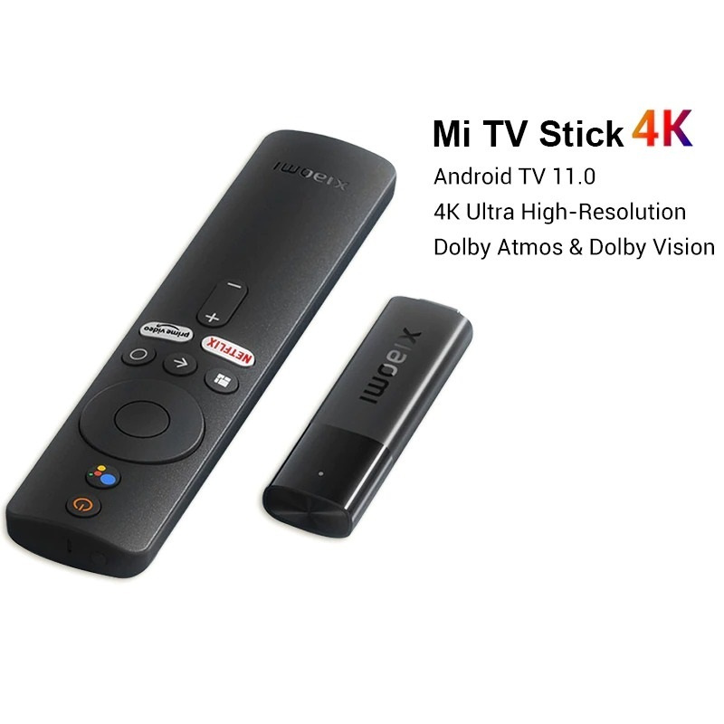 Xiaomi Медиаплеер Mi TV Stick 4K MDZ-27-AA Android, 2 ГБ/8 ГБ, Bluetooth, Wi-Fi, черный  #1