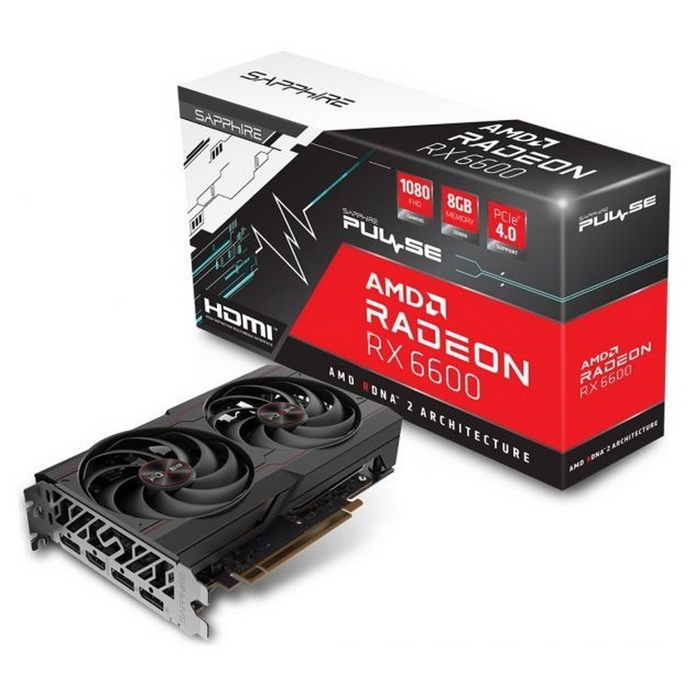 Видеокарта Sapphire Radeon RX 6600, 8 ГБ GDDR6, GDDR6 - купить по низким  ценам в интернет-магазине OZON (595970665)