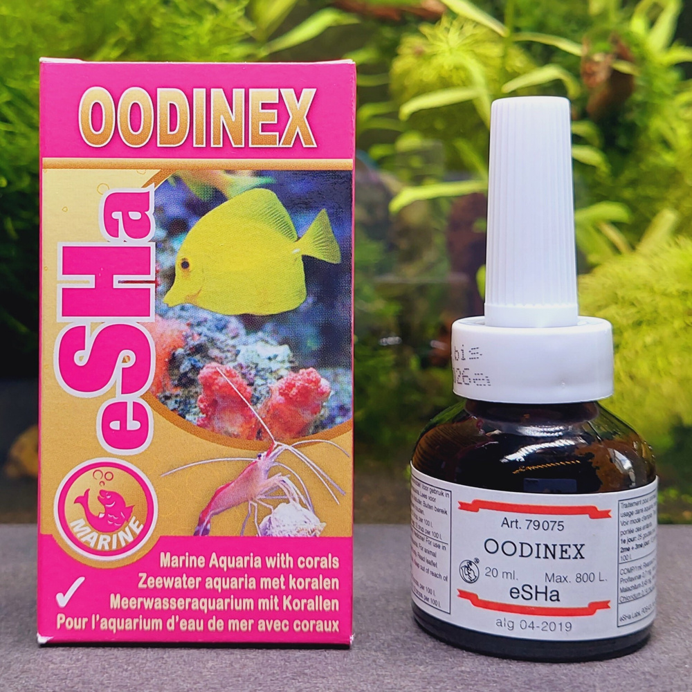 eSHa OODINEX 20 мл от плавниковой гнили и оодиниоза - кондиционер-санитайзер для обработки до 800 л воды #1