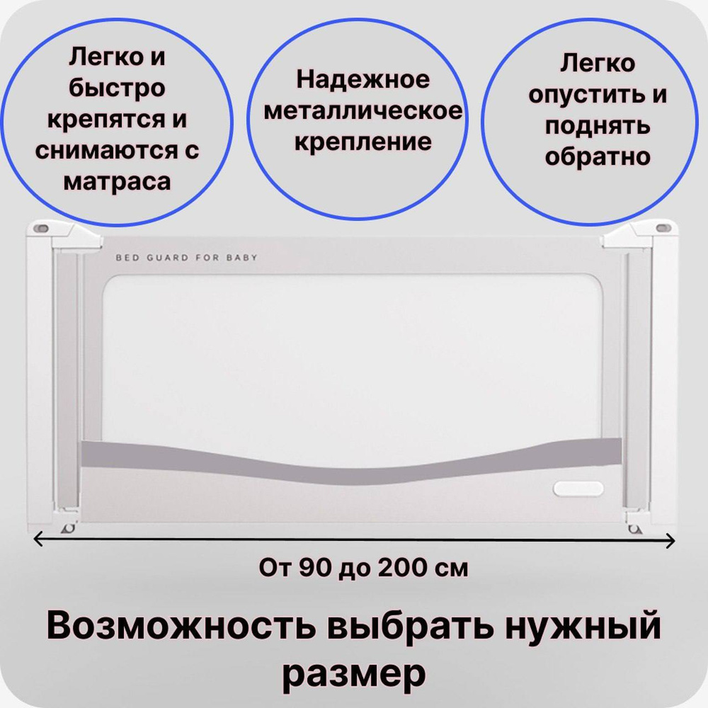 Крепление для защитного бортика кровати