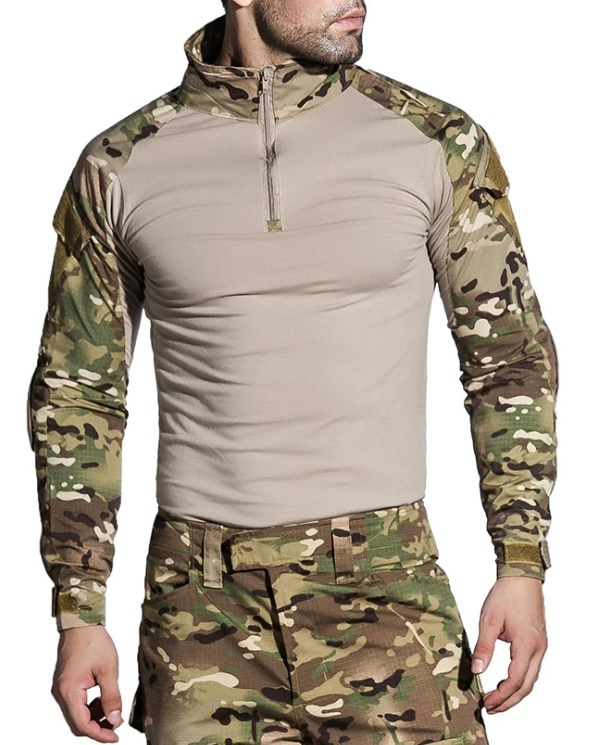 Рубашка тактическая боевая с налокотниками камуфляж MTP Combat Shirt ...