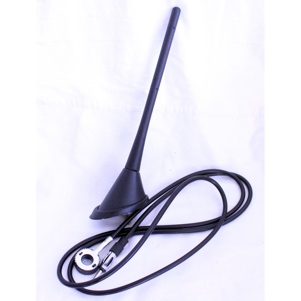 Антенна врезная наклонная черная 23см (кабель 1,5м) #1