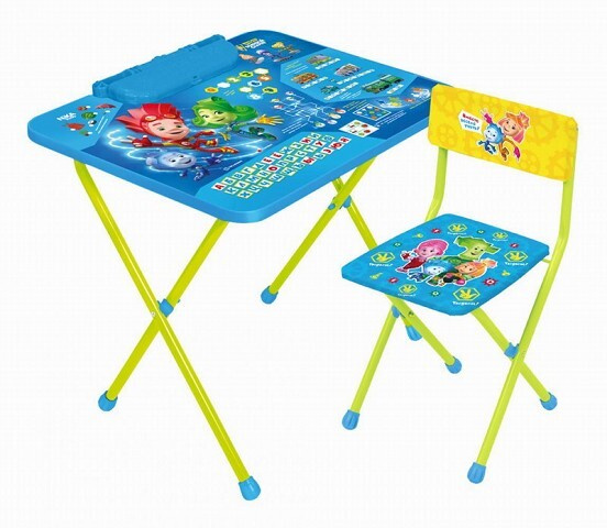 Комплект мебели Ника детям Фикси-азбука, детский, пластиковый, стол и стул  #1