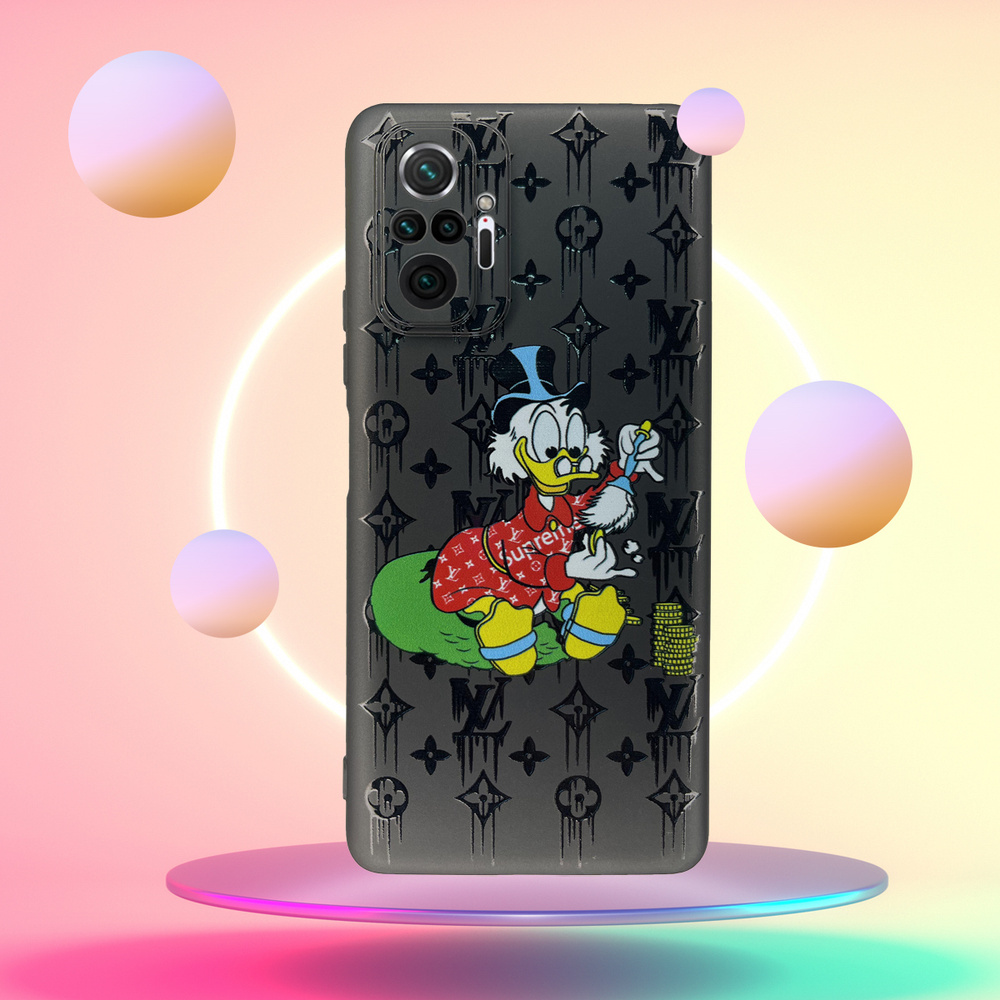 Силиконовый чехол с рисунком Scrooge McDuck/Скрудж Макдак на Xiaomi Redmi  Note 10 Pro/Защитный чехол с принтом на Редми Нот 10 Про - купить с  доставкой по выгодным ценам в интернет-магазине OZON (670528051)