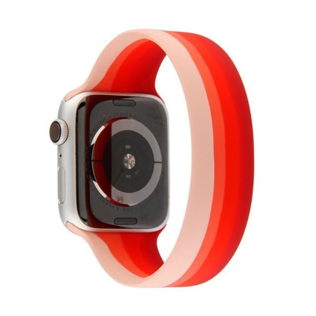 Ремешок силиконовый для Apple Watch 38mm/40mm, радуга-красная - купить ...