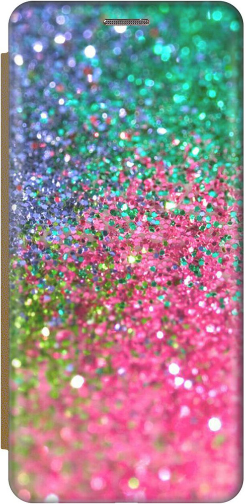 Чехол-книжка Магические блестки на Xiaomi Redmi Note 10 Pro / Сяоми ...