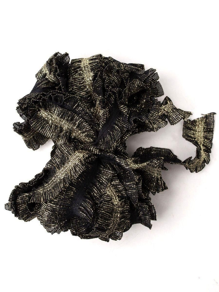 Тесьма РЮШ 10м, МД-33, КИСЕЯ, черный с золотым №012063 - купить с ...