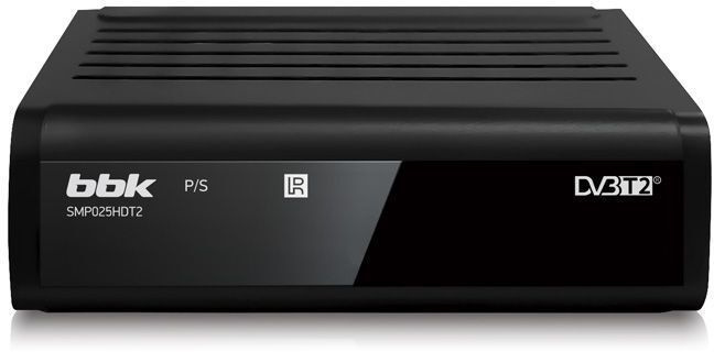 BBK ТВ-ресивер Ресивер DVB-T2 SMP025HDT2/<1080p,4:3,16:9,USB-MKV,HDMIx1/черный #1