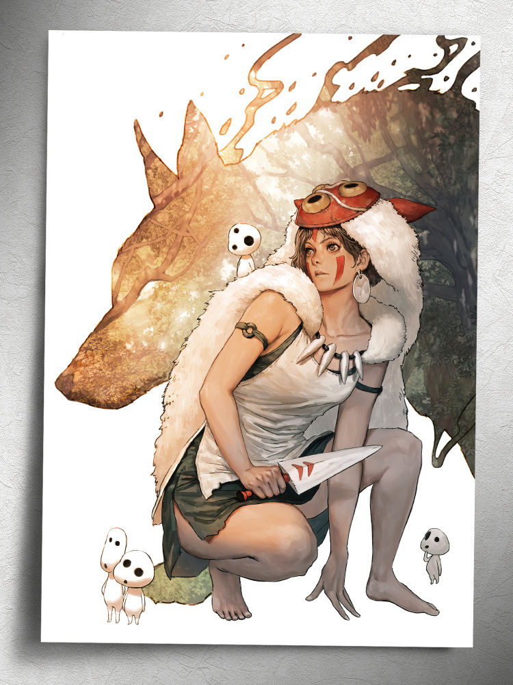 Постер аниме Хаяо Миядзаки: Принцесса Мононоке #1