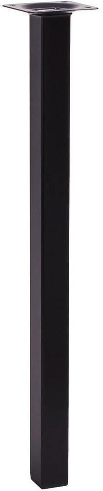 Ножка мебельная квадратная 25х25х400мм, цвет: черный #1