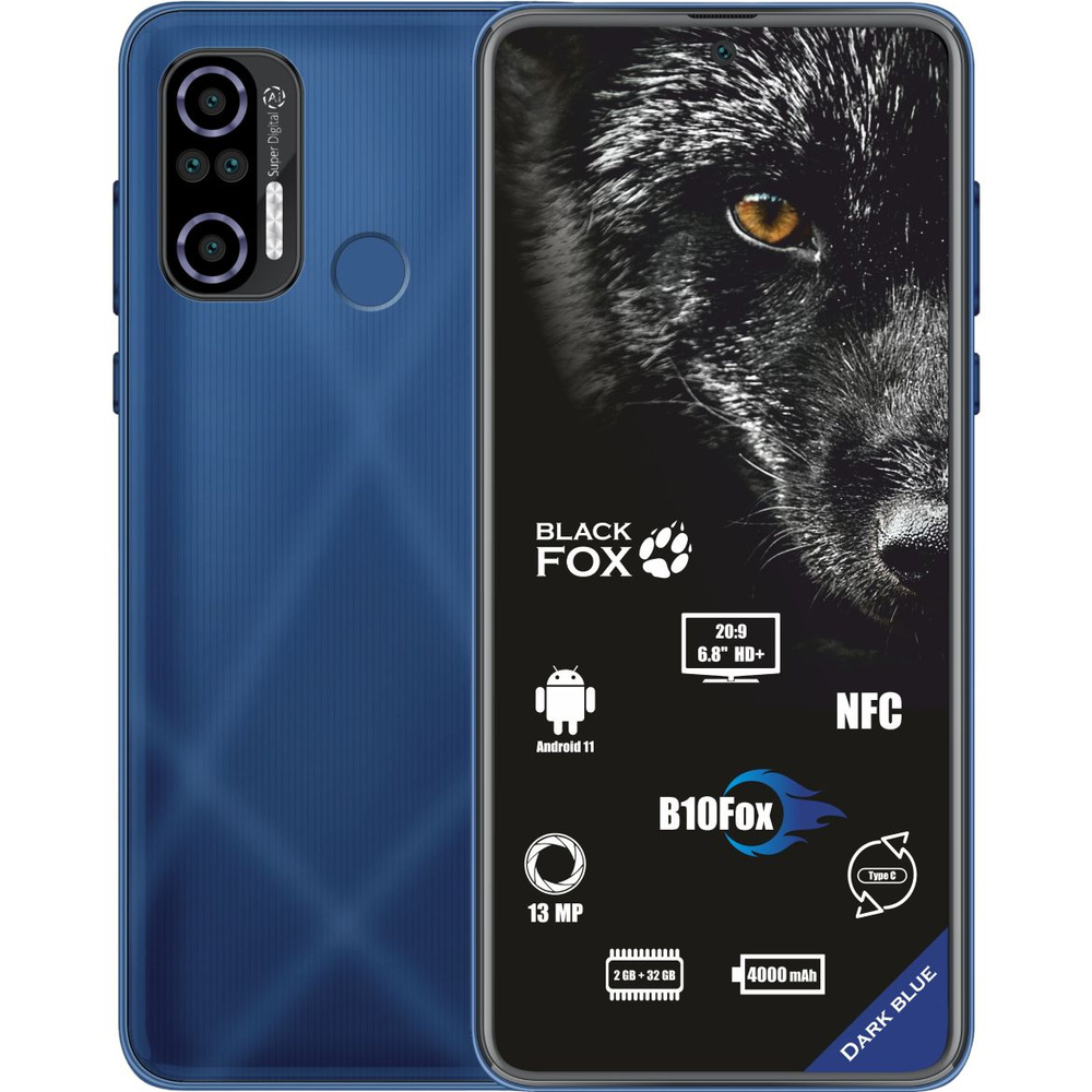 Смартфон BLACK FOX B10 FOX - купить по выгодной цене в интернет-магазине  OZON (777135296)