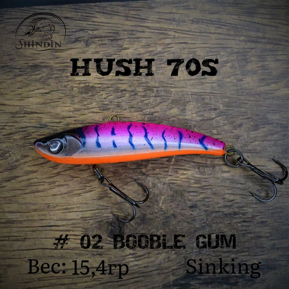 Воблер SHINDIN Hush 70S #02 Booble Gum #1