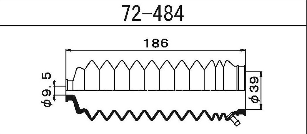 Пыльник рулевой рейки Maruichi 72-484 - MARUICHI RUBBER арт. 72-484 ...