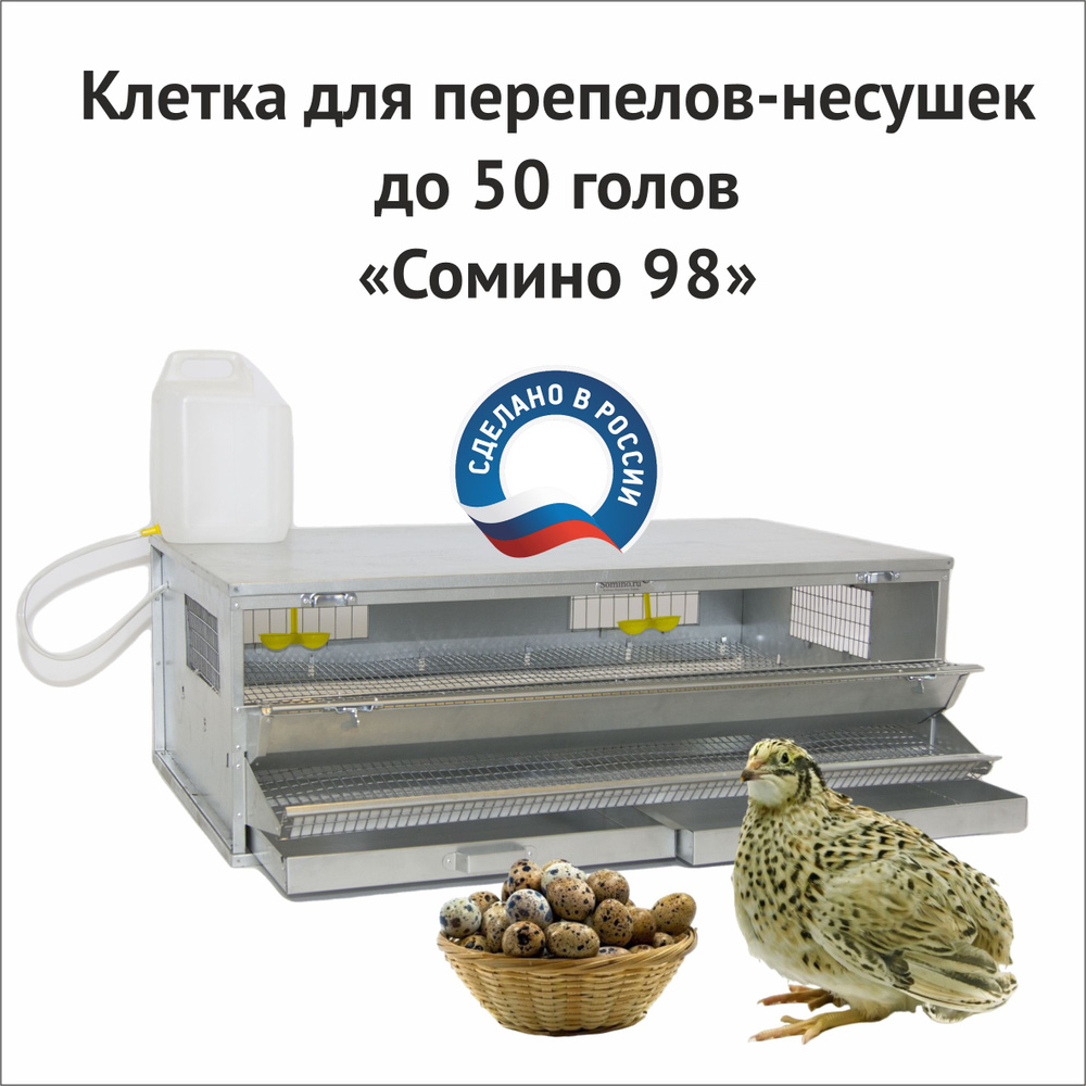 Клетка для перепелов-несушек 50 голов