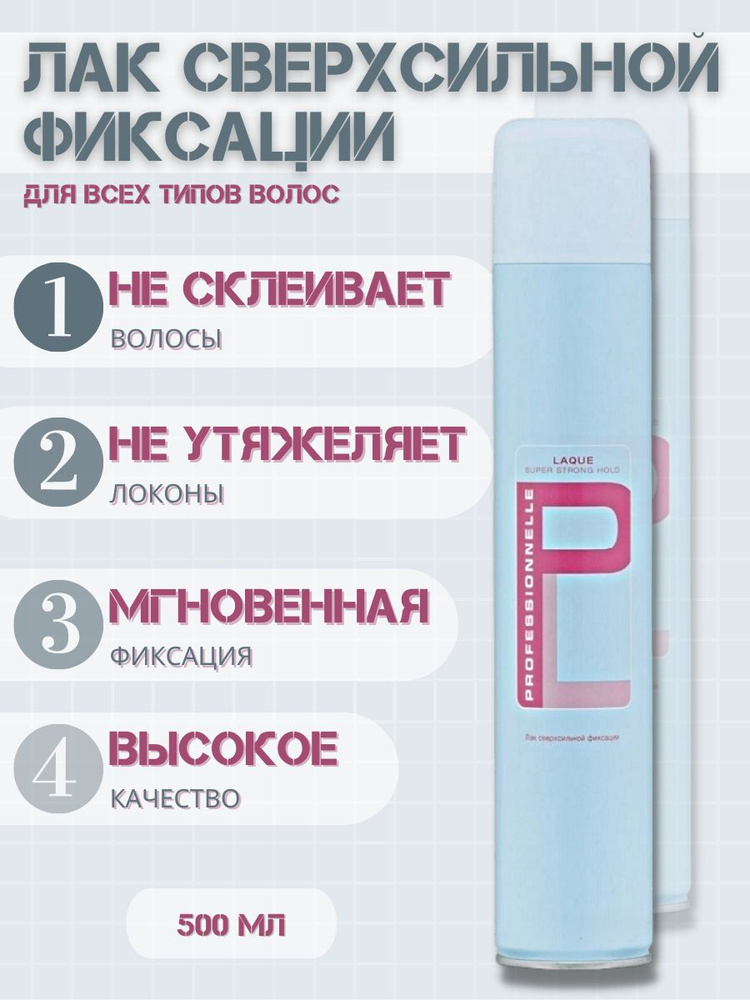 SCHWARZKOPF PROFESSIONAL Лак PROFESSIONNELLE сверхсильной фиксации 500 мл Лак для волос  #1