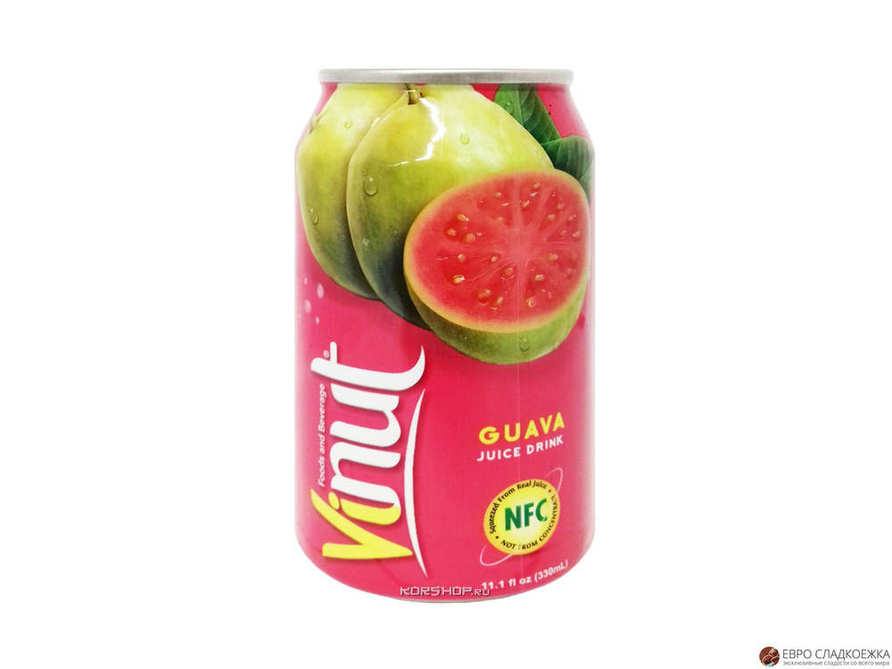 Напиток сокосодержащий Винут / Vinut Розовая Гуава / Pink Guava 330 мл 24  шт - купить с доставкой по выгодным ценам в интернет-магазине OZON  (803834815)