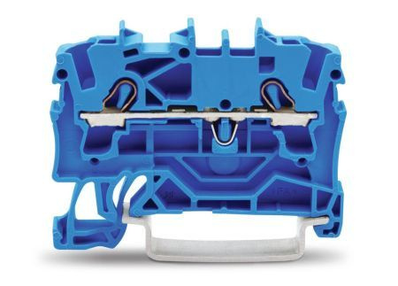Клемма двухпроводная проходная 0.25-2.54мм.кв. на DIN рейку . 2002-1204 WAGO 1шт.  #1