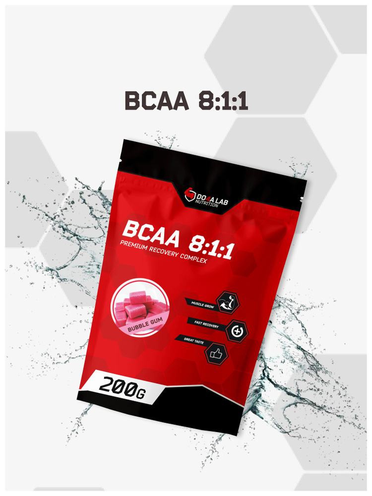 Do4a Lab Аминокислоты БЦАА BCAA 8-1-1 200g Бабл-Гам - купить с ...