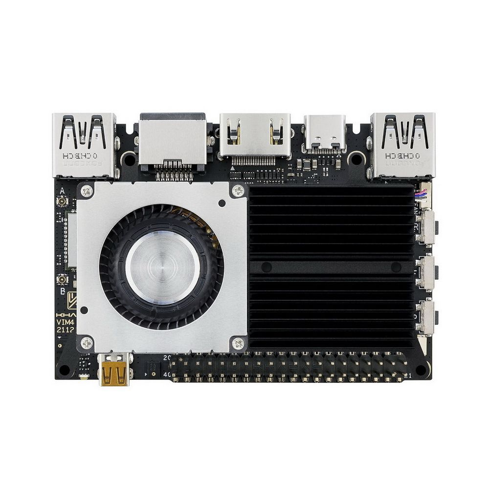 Микрокомпьютер Khadas VIM4 Active cooling kit ARM Cortex-A73 4-Core + Cortex-A53  4-Core Amlogic A311D2 2.2GHz 8+32GB - купить по низким ценам в  интернет-магазине OZON (815117086)