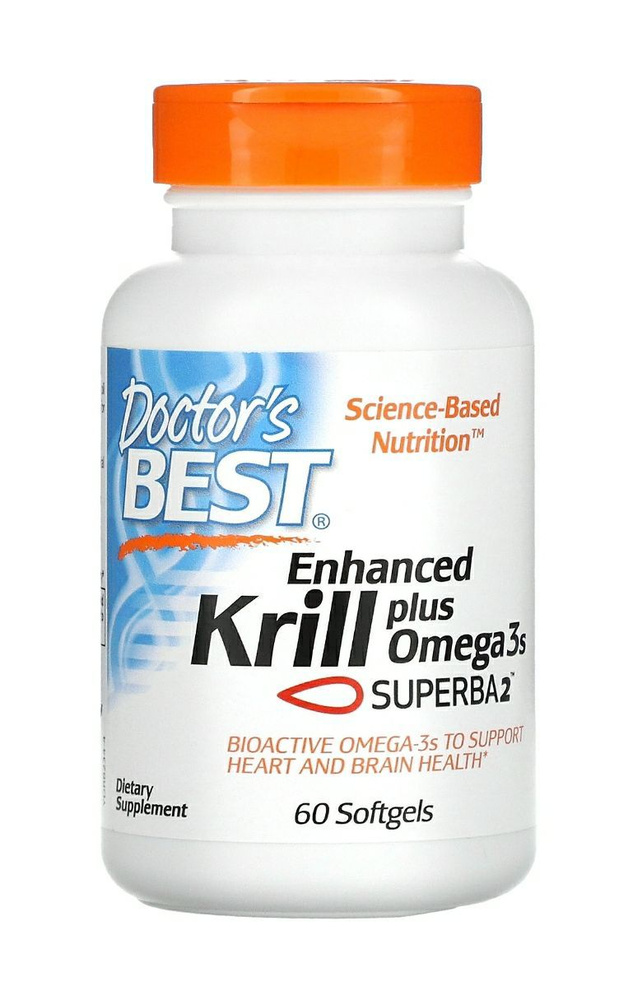 Doctors Best Enhanced Krill Plus Omega3s with Superb 2 Обогащенный ...