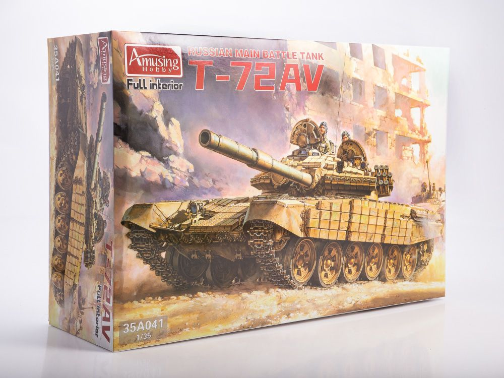 Сборная модель танка Amusing Hobby Танк Т-72АВ, масштаб 1/35 #1