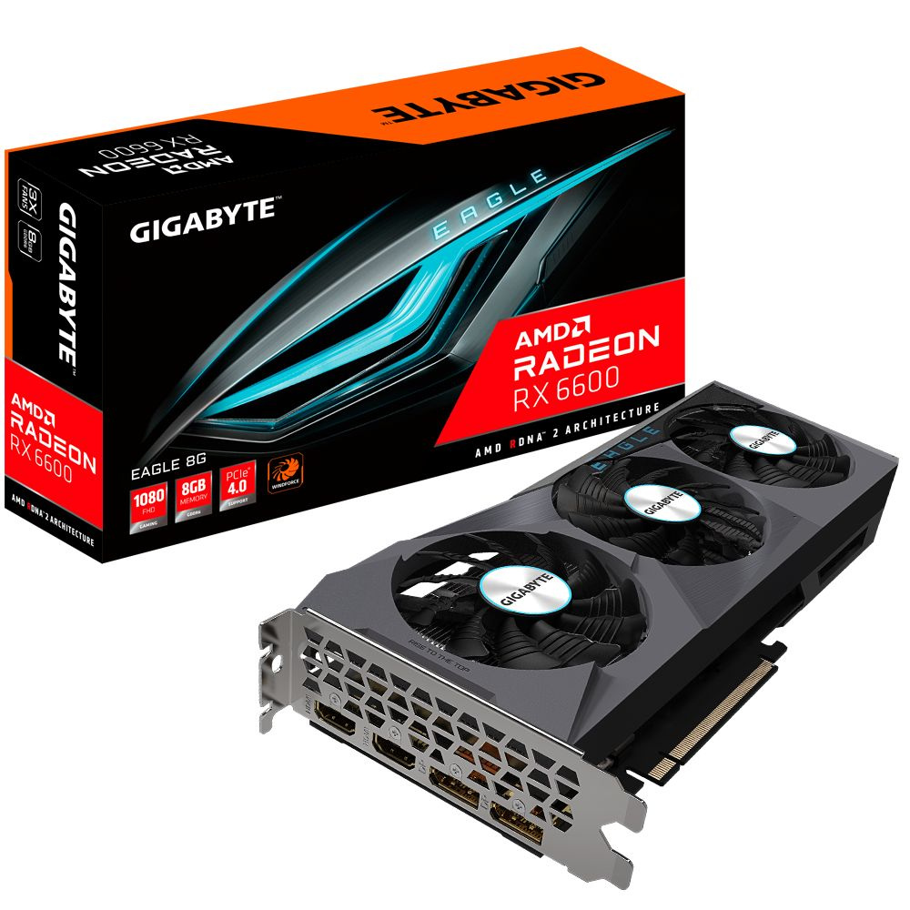 Видеокарта Gigabyte Radeon RX 6600, 8 ГБ GDDR6 - купить по низким ценам в  интернет-магазине OZON (706319191)