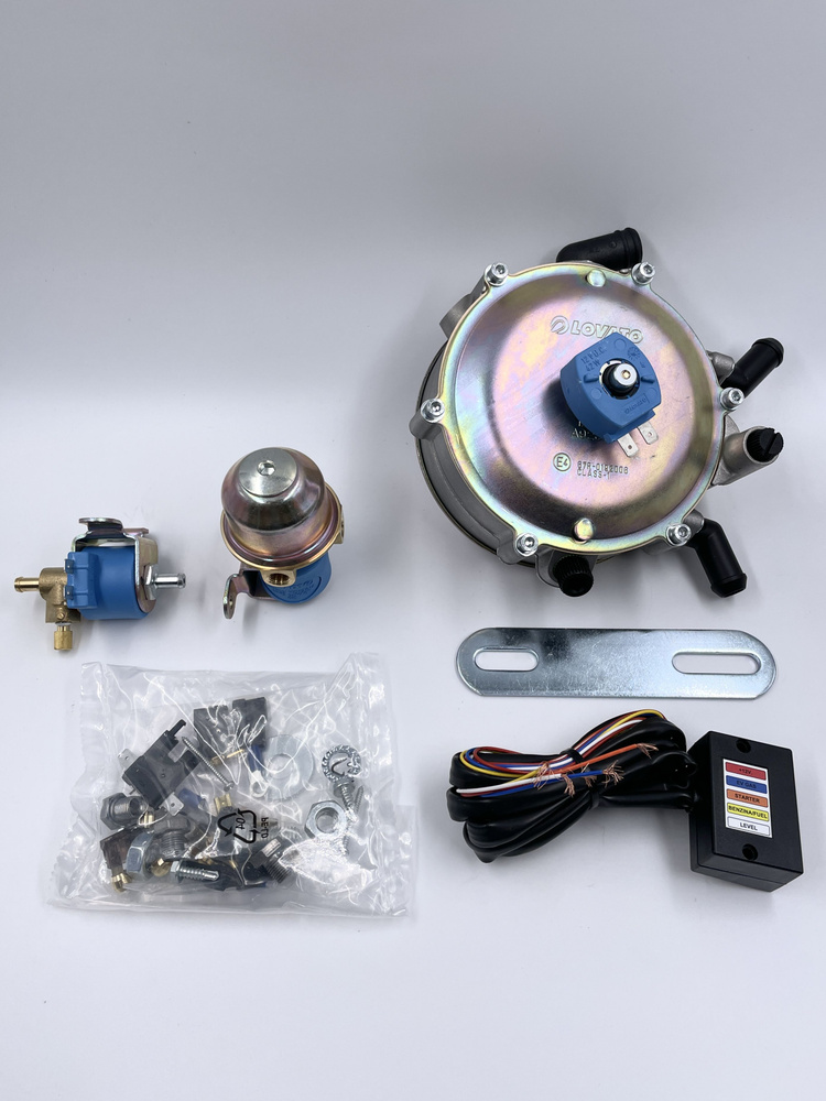 Комплект ГБО (мини-кит) Lovato вакуумный (редуктор, клапан газовый ...