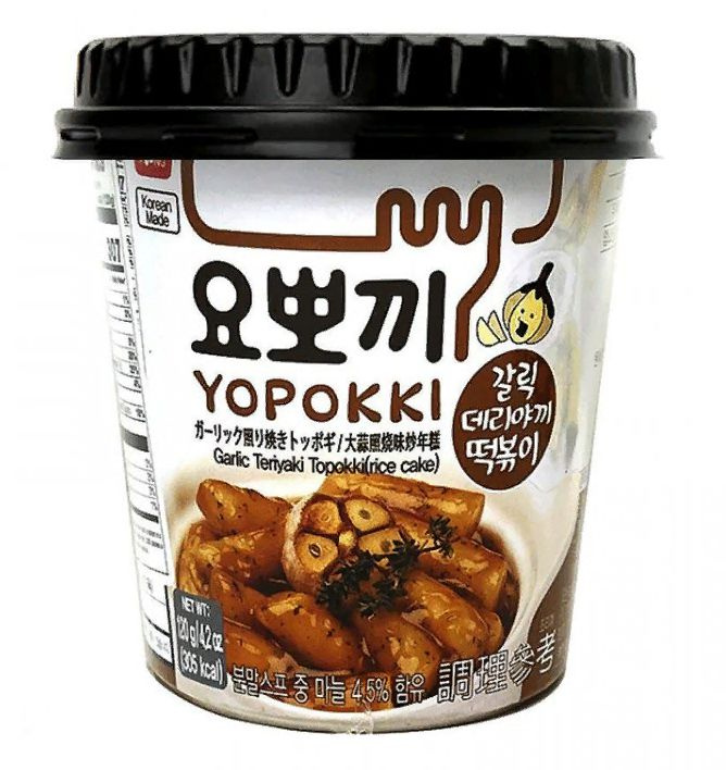 Рисовые палочки "Garlic Teriyaki Topokki", Топокки с соусом Терияки с чесноком YOPOKKI, Республика Корея, #1