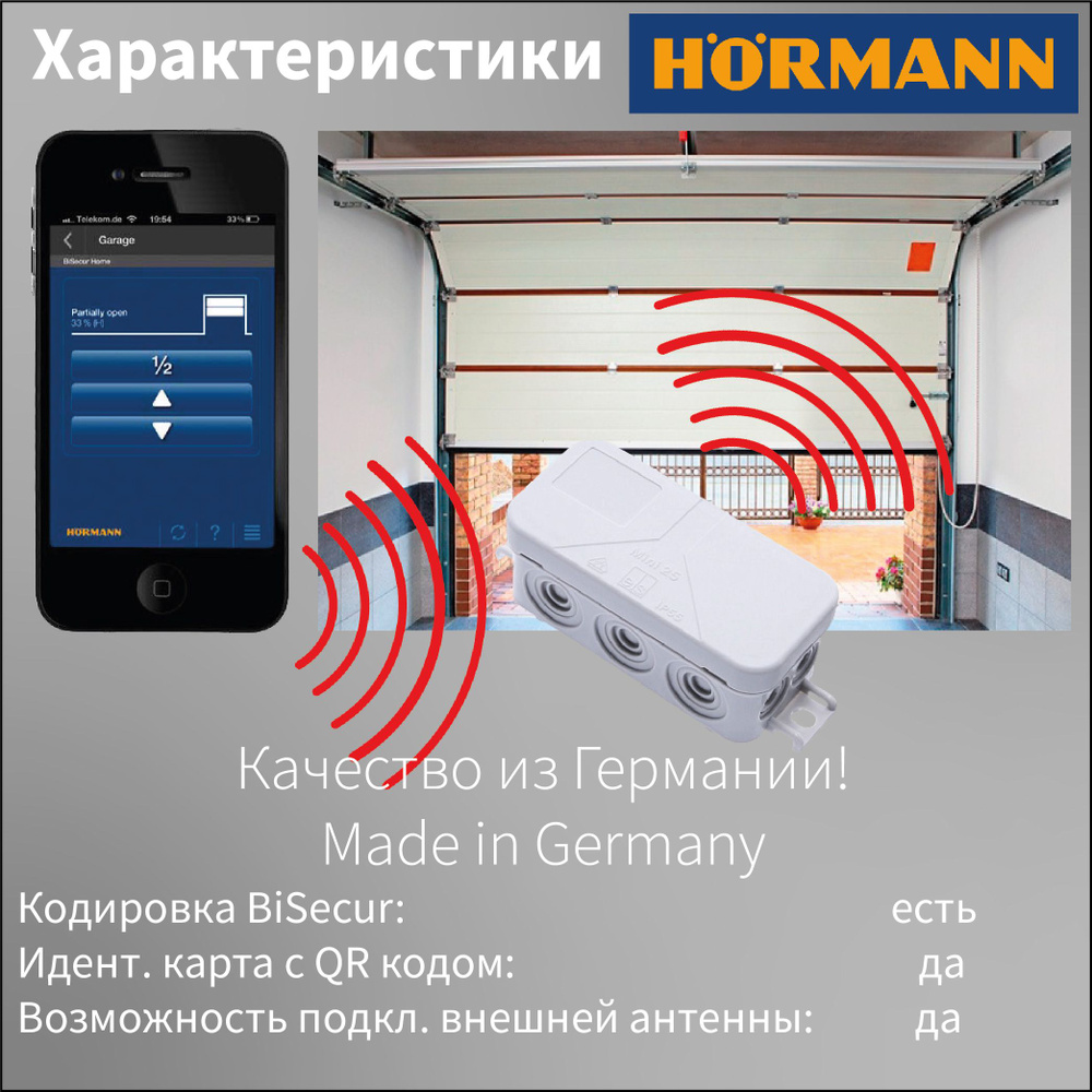 HET/S 24 BLE - внешний блютуз приемник Bluetooth Hormann - купить с ...