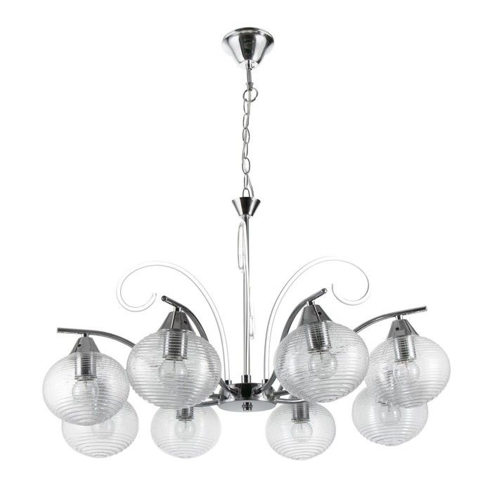 Люстра "Харми" 8xE27 40Вт серебро 62х62х41 см BayerLux #1