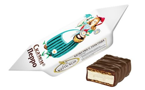 Конфеты глазированные с начинкой между слоями вафель "Сказки Перро", 1 ...