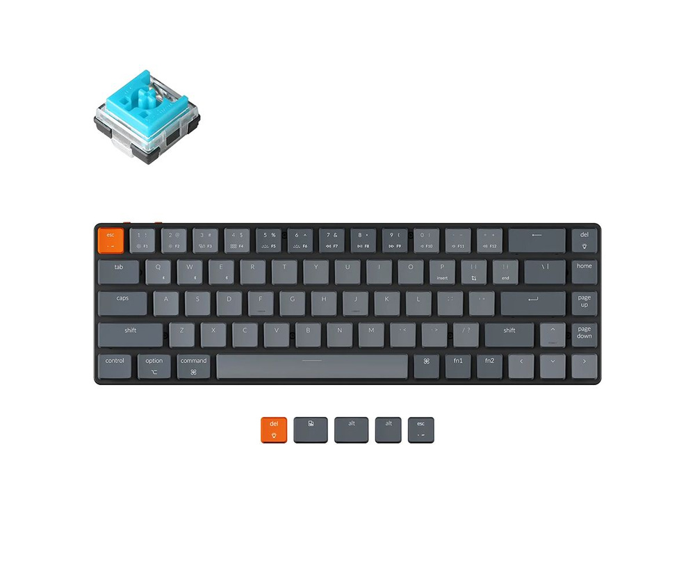 Клавиатура Keychron K7 White Backlight Light Grey Keychron Optical (Hot ...