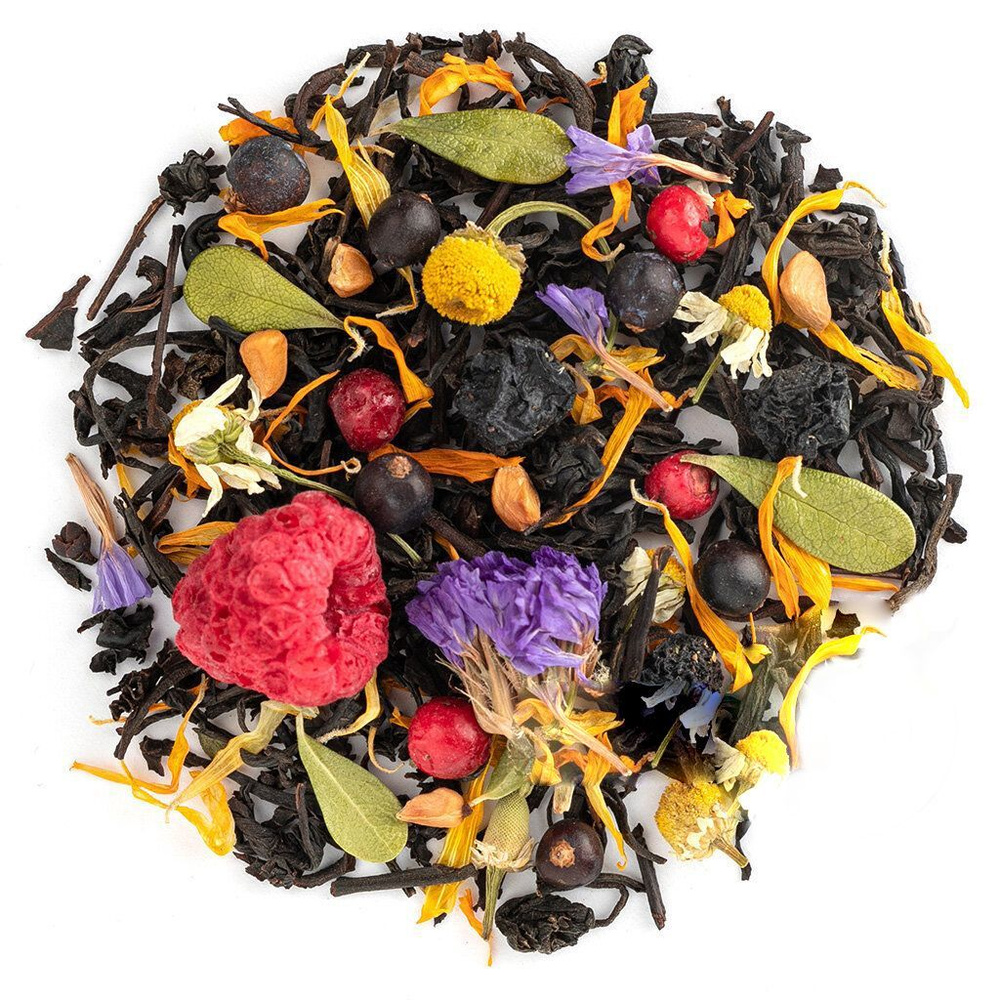 Черный чай Летний дар Карелии (Индийский чай, Чай с малиной, Чай с чабрецом, Чай с шиповником, Чай с #1
