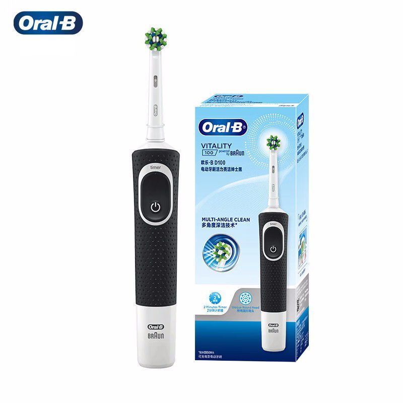 Oral-B Электрическая зубная щетка oral-b d12 vitality электрическая зубная щетка, черный  #1