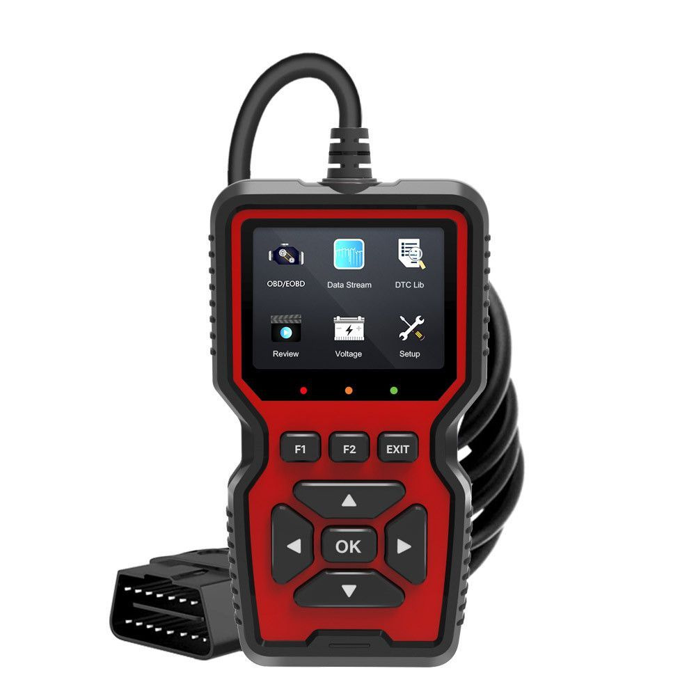 V519 OBD2 сканер с цветным экраном, сертифицированный CE, 10 языков, автомобильный детектор неисправностей #1