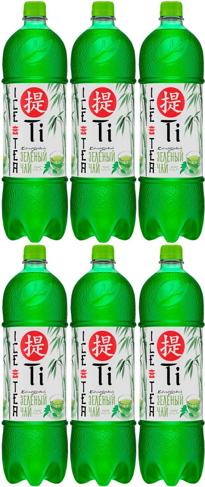 Холодный чай Ti зеленый 1,25 л, комплект: 6 упаковок по 500 мл  #1