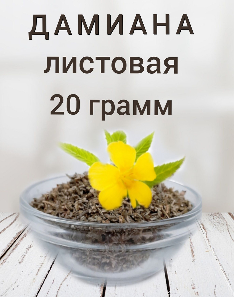 Дамиана сушеная листовая Тернера раскидистая, 20 грамм - купить с ...