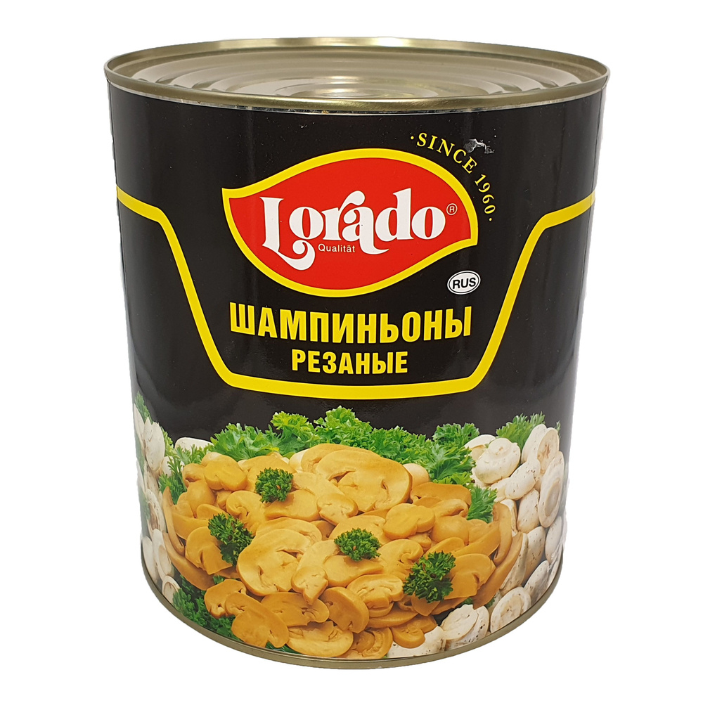 Шампиньоны резаные "Lorado" в большой банке, 3100 мл - купить с ...