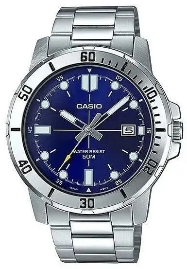 Японские мужские часы Casio MTP-VD01D-2E с гарантией #1