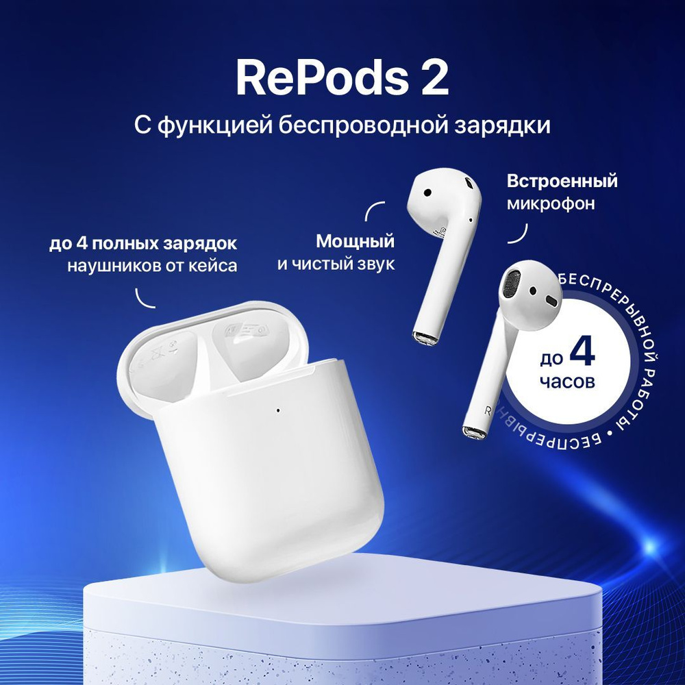 Наушники Вкладыши REPODS RePodsTWS - купить по доступным ценам в  интернет-магазине OZON (643929603)