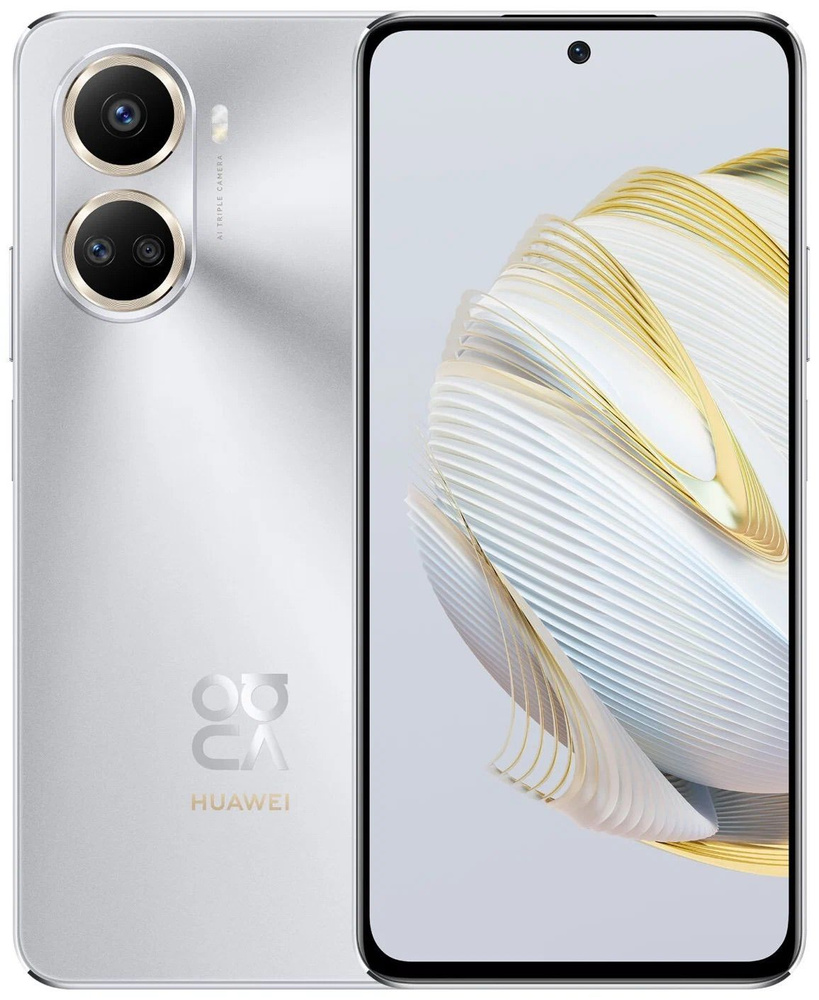 HUAWEI Смартфон nova 10 se 8/256 ГБ, серебристый