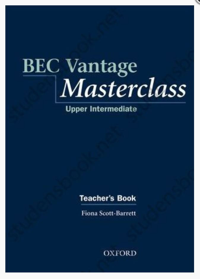 BEC VANTAGE MASTERCLASS TB #1