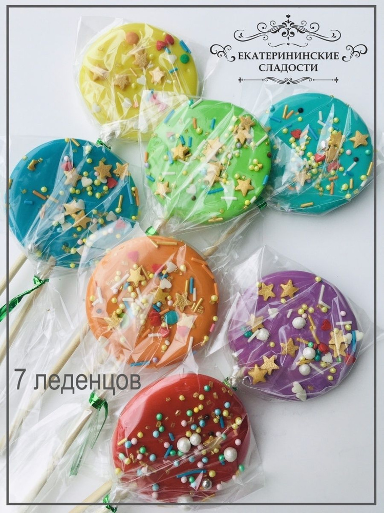 Леденцы на торт, конфеты на палочке для украшения торта, 7 шт - купить ...