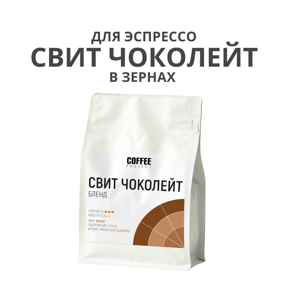 Кофе в зернах "Свит Чоколайт" 1 кг., Coffee Project, свежеобжаренный кофе без ароматизаторов  #1