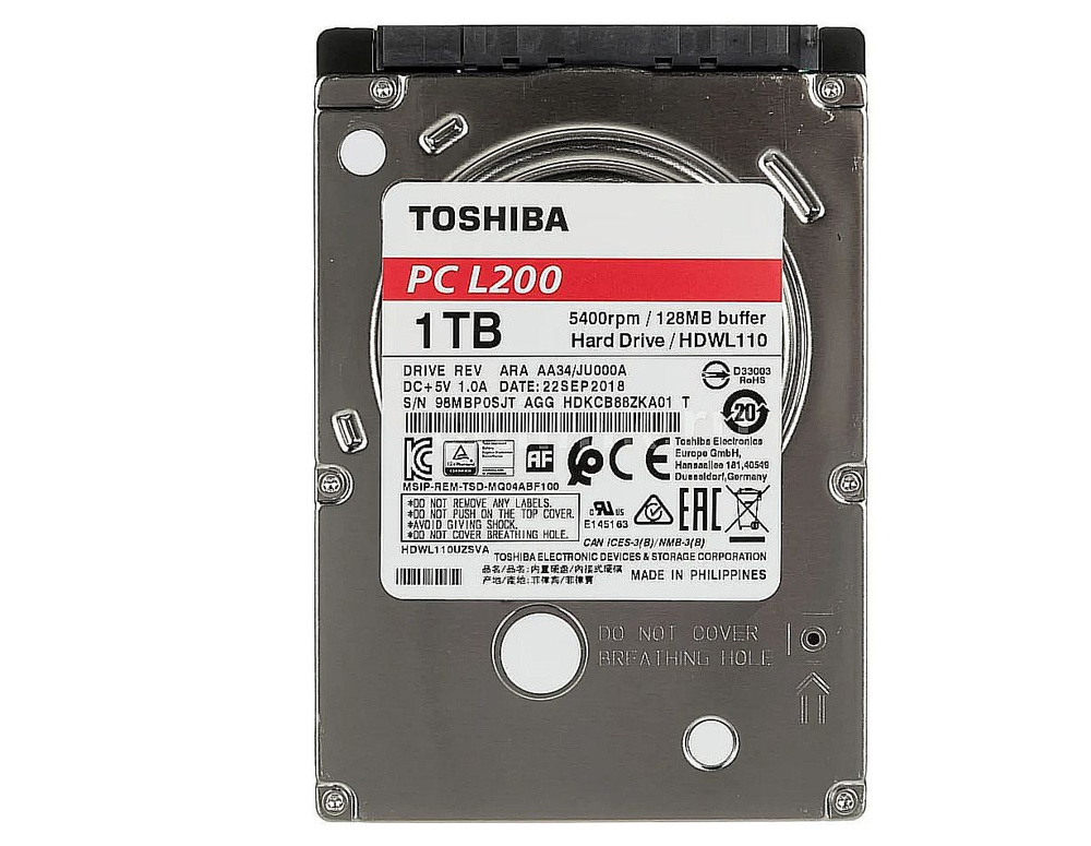 Внутренний жесткий диск Toshiba Жесткий диск 1Tb (HDWL110UZSVA ...